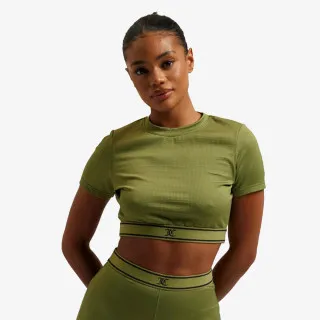 RAYON RIB SHORT SLEEVE TOP 