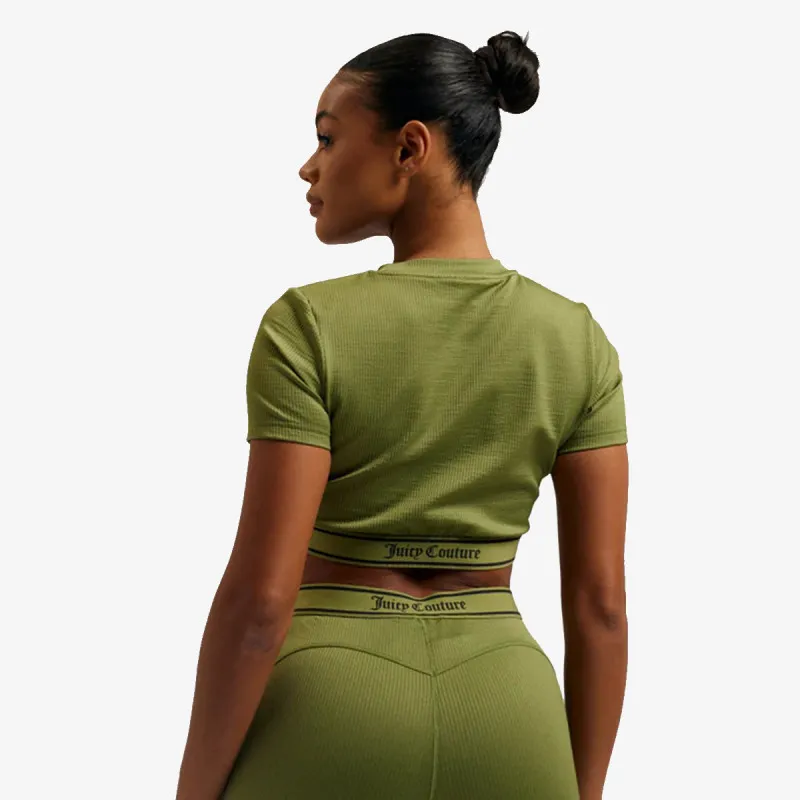 RAYON RIB SHORT SLEEVE TOP 