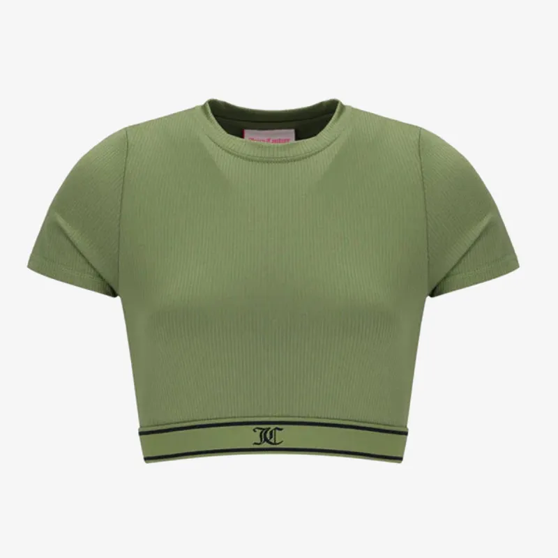 RAYON RIB SHORT SLEEVE TOP 