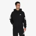 adidas Majica s kapuljačom s patentom 3-Stripes 