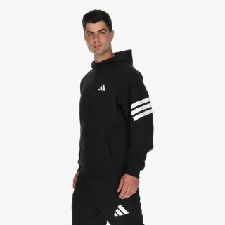 adidas Majica s kapuljačom s patentom 3-Stripes 