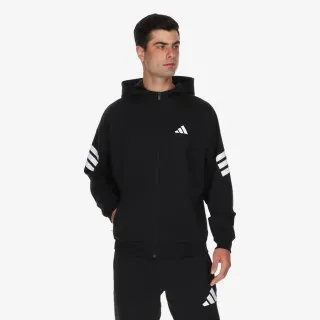 adidas Majica s kapuljačom s patentom 3-Stripes 