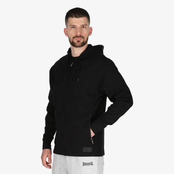 Lonsdale Majica s kapuljačom na patent BLCK LION III Full Zip Hoody 