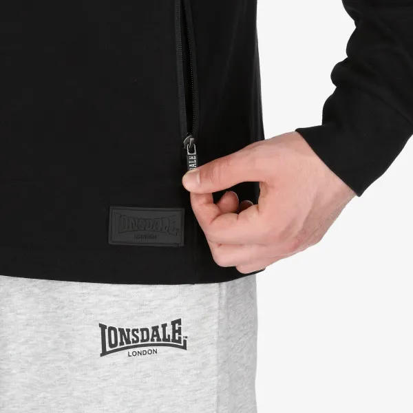 Lonsdale Majica s kapuljačom na patent BLCK LION III Full Zip Hoody 