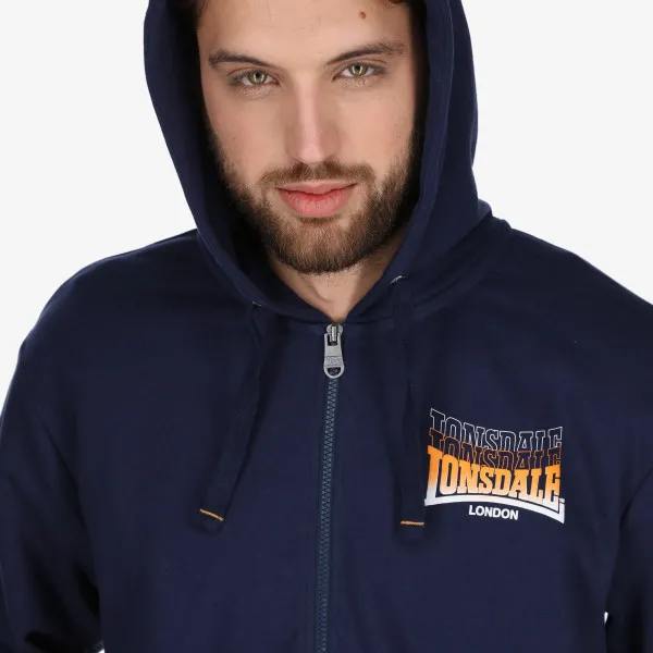 Lonsdale Majica s kapuljačom na patent Topping Full Zip Hoody 