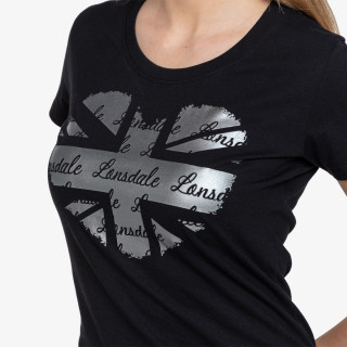 LONSDALE T-SHIRT Flag Logo Heart T-Shirt 