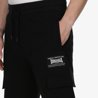 LONSDALE HLAČE Black London Cuffed Pants 