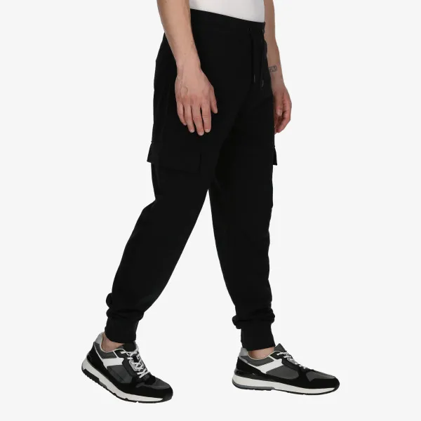 LONSDALE HLAČE Black London Cuffed Pants 