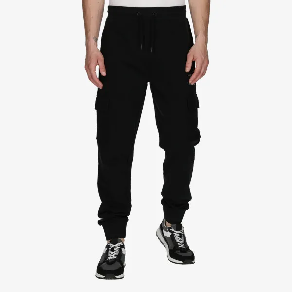 LONSDALE HLAČE Black London Cuffed Pants 