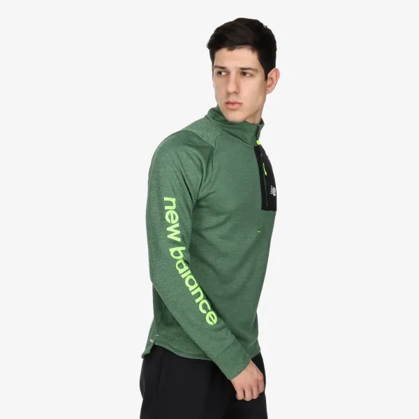 New Balance MAJICA DUGIH RUKAVA S POLU PATENTOM Impact Run All-Terrain 