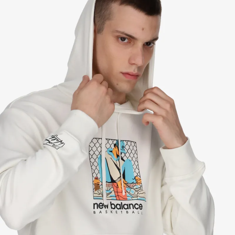 New Balance Majica s kapuljačom HOOPS 