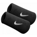 Nike Traka za zapešće SWOOSH DOUBLEWIDE WRISTBANDS BLACK/ 