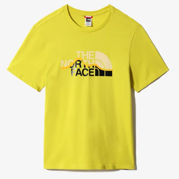 The North Face M S/S MOUNT LINE TEE ACID YELLOW 