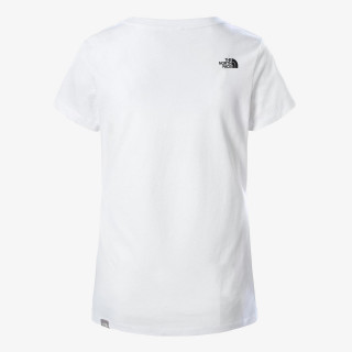 The North Face T-shirt W S/S NSE TEE TNFWHITE/TNFRED 