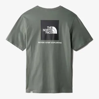 The North Face M S/S REDBOX TEE  - EU THYME/TNF BLACK 
