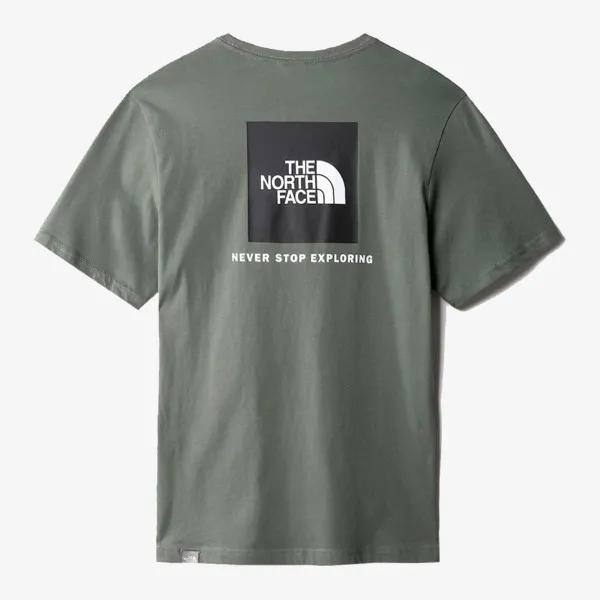 The North Face M S/S REDBOX TEE  - EU THYME/TNF BLACK 