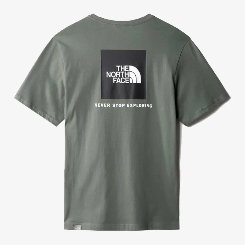 The North Face M S/S REDBOX TEE  - EU THYME/TNF BLACK 