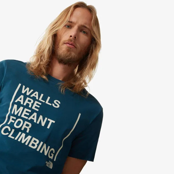 The North Face T-shirt M S/S WALLS ARE FOR CLIMBING TEE-EU 