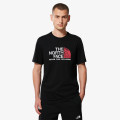 The North Face T-shirt M S/S RUST 2 TEE TNFBLK/BRLNTCRL 