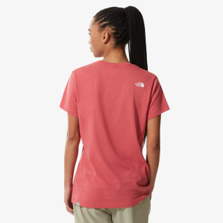 NORTH FACE T-SHIRT W S/S SD SLATE ROSE 