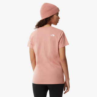 NORTH FACE T-SHIRT W S/S EASY TEE ROSE DAWN 