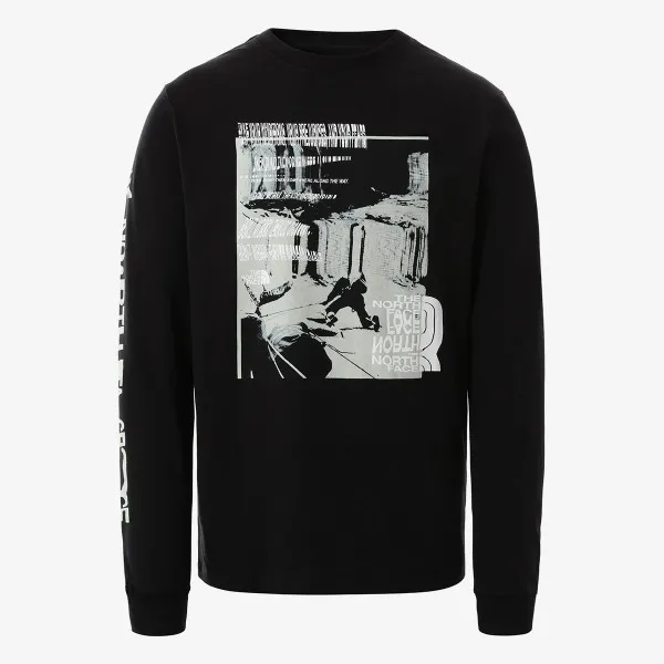 The North Face Majica dugih rukava M WARPED TYPE GRAPHIC L/S TEE 