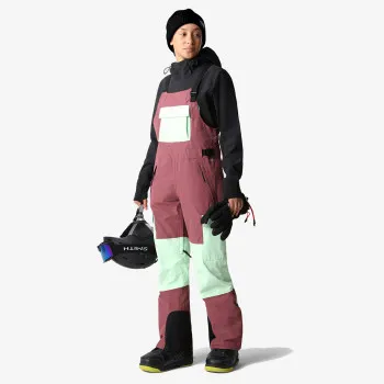 NORTH FACE HLAČE W DRAGLINE BIB WILD GINGER/PATINA GREEN 