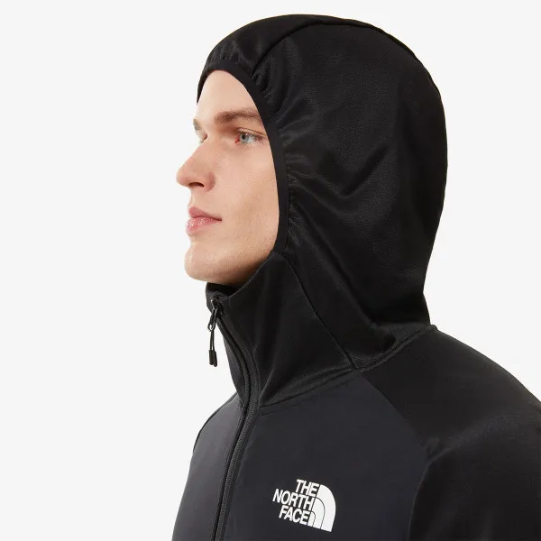 The North Face Majica dugih rukava s patentom M MA FZ FLEECE TNF BLK/TNF BLK 