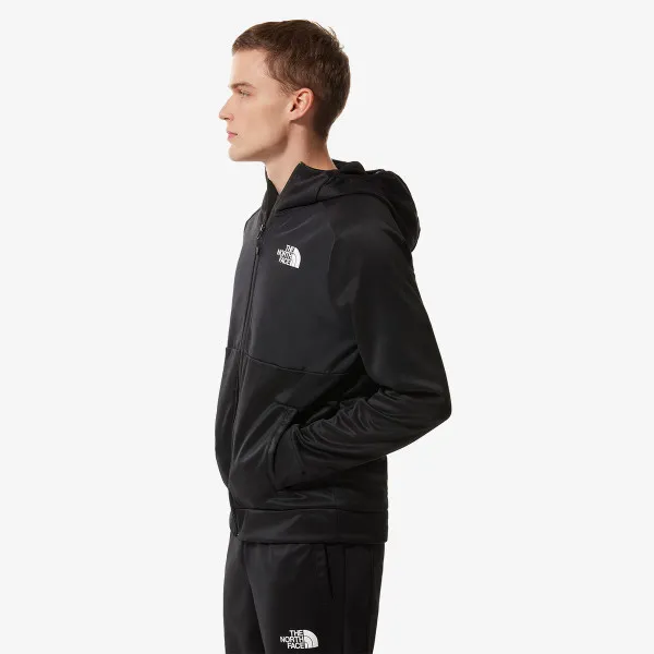 The North Face Majica dugih rukava s patentom M MA FZ FLEECE TNF BLK/TNF BLK 