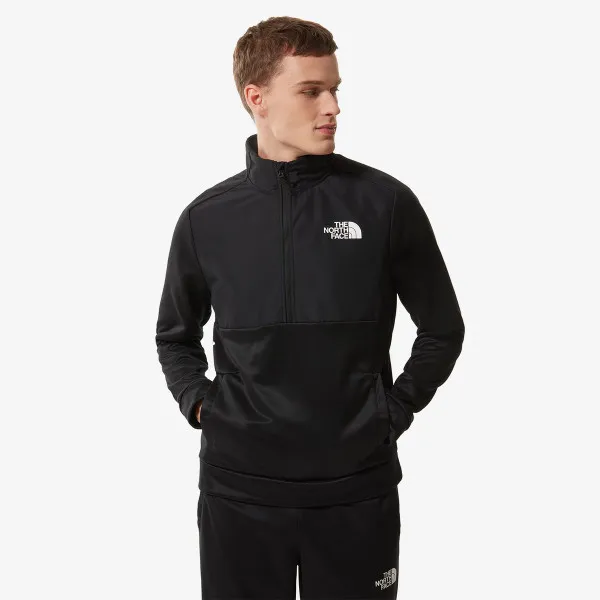 The North Face Majica dugih rukava s polu patentom M MA 1/4 FLEECE TNF BLK/TNF BLK 