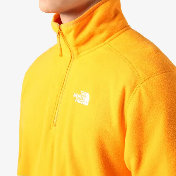 The North Face Majica dugih rukava s polu patentom M 100 GLACIER 1/4 ZIP - EU CONE ORANGE 