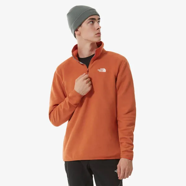 The North Face Majica dugih rukava s polu patentom 100 GLACIER 1/4 ZIP 