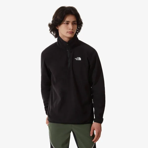 The North Face Majica dugih rukava s polu patentom 100 GLACIER 1/4 ZIP 