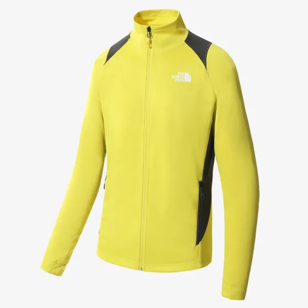 The North Face Majica dugih rukava s patentom M AO MIDLAYER FZ ACIDYLW/ASPHLGY 