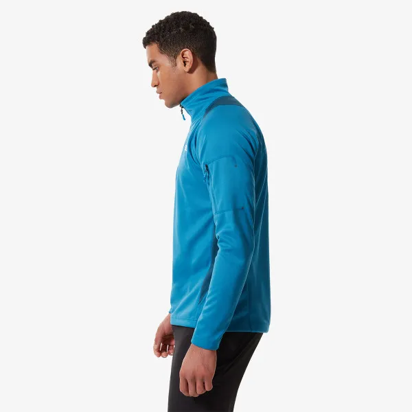 The North Face Majica dugih rukava s polu patentom MS AO 1/4 ZIP BNFBLU/MNTRYBLU 