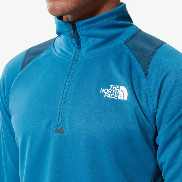 The North Face Majica dugih rukava s polu patentom MS AO 1/4 ZIP BNFBLU/MNTRYBLU 