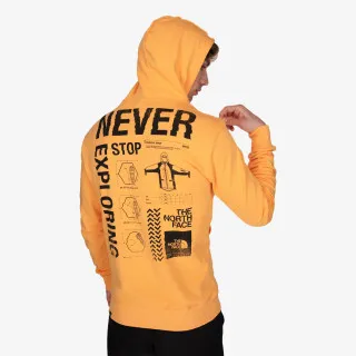 The North Face M GLH HOODIE CHAMOIS ORANGE 