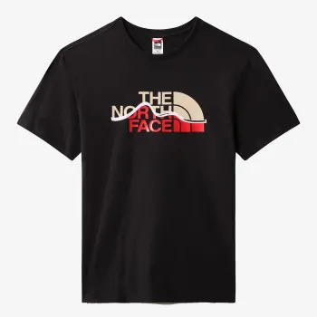 NORTH FACE T-SHIRT M S/S MOUNTAIN LINE TEE TNF BLACK 