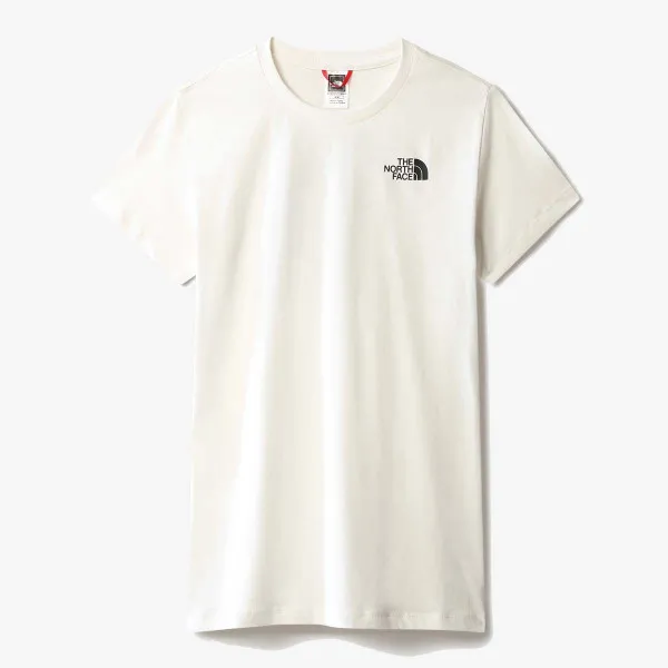 The North Face T-shirt W S/S RED BOX TEE GARDENIA WHITE 