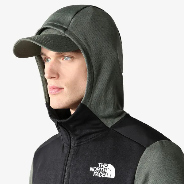 The North Face Majica dugih rukava s patentom M MA FULL ZIP FLEECE - EU THYMEDARKHEATH 