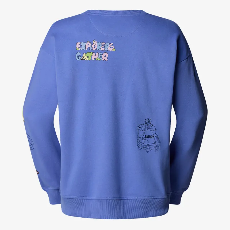 The North Face Majica s kapuljačom U MOUNTAIN CLEANUP OVERSIZED CREW 