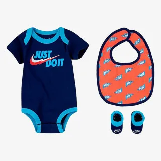 Nike Bodysuit, Bib and Booties 3 Piece 