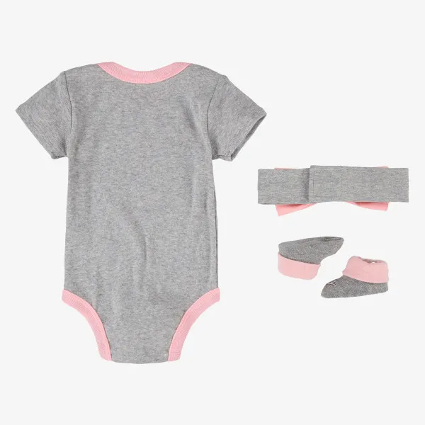 JORDAN Bodysuit HEADBAND, BODYSUIT & BIB  3-PIECE SET 