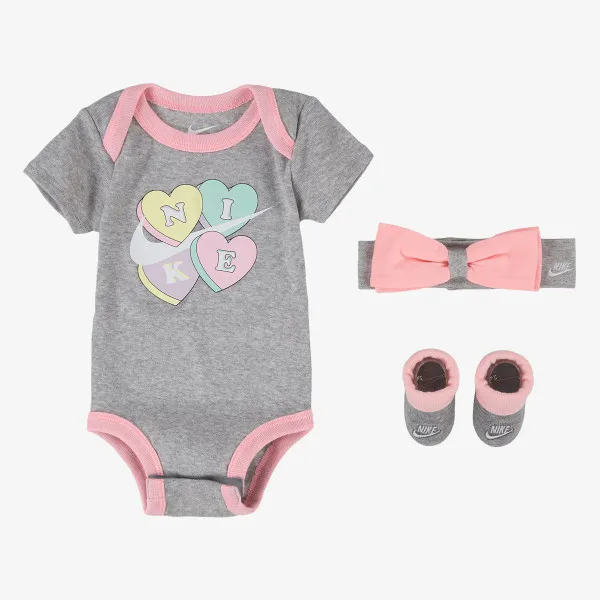 JORDAN Bodysuit HEADBAND, BODYSUIT & BIB  3-PIECE SET 