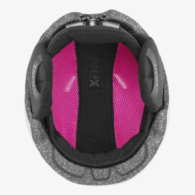 Uvex heyya pro white - pink mat 51-55 
