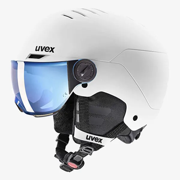 Uvex Kaciga uvex rocket jr. visor white - black mat 