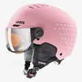 Uvex uvex rocket jr. visor pink confetti mat 