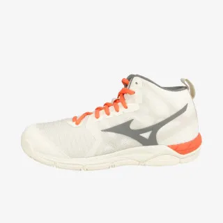 Mizuno WAVE SUPERSONIC 2 MID SNOW WHITE / QUIET SHADE / HOT CORAL 