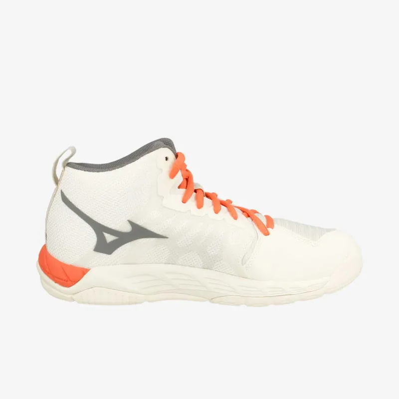 Mizuno WAVE SUPERSONIC 2 MID SNOW WHITE / QUIET SHADE / HOT CORAL 