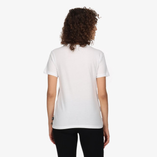 VANS T-SHIRT WM DROP V SS CREW-B WHITE-BLACK 